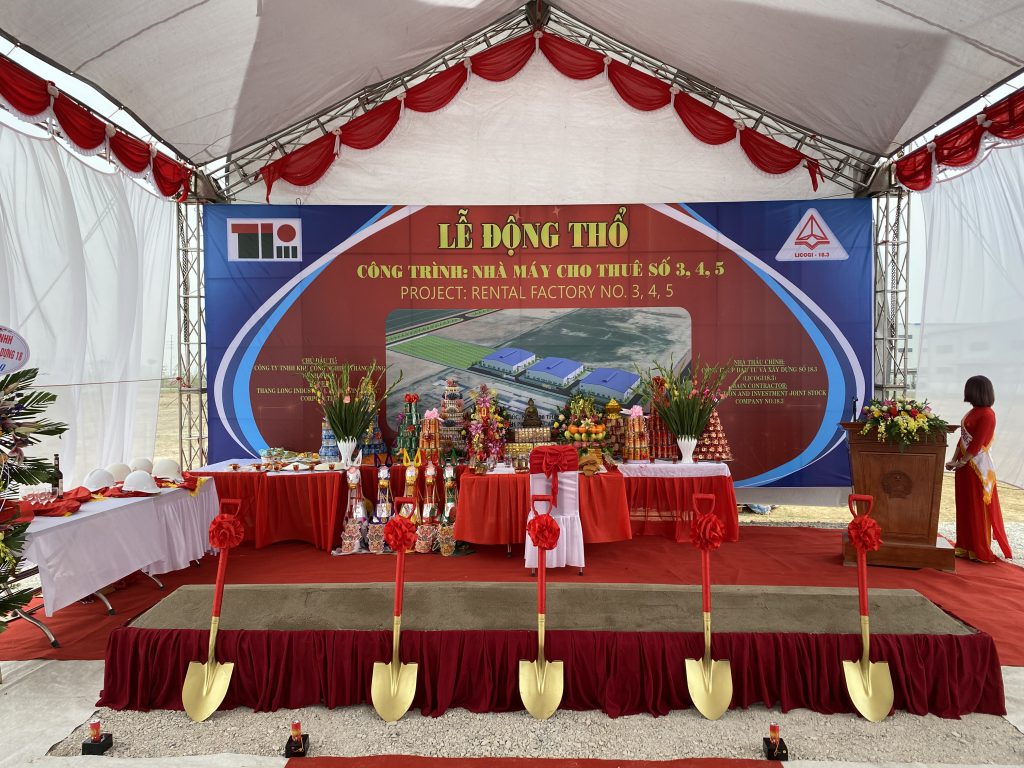 THIRD THANG LONG INDUSTRIAL PARK RENTAL FACTORY NO.3-4-5 GROUNDBREAKING FESTIVAL